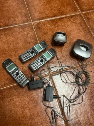 Pack Teléfonos Inalámbricos Panasonic Negro/Gris