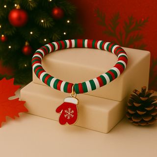 Pulsera Navidad Guante Copo Nieve, a 1€ cada una.