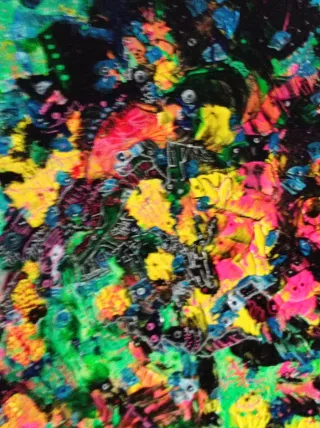 Arte original abstracto vibrante