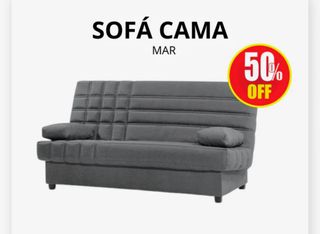 Sofá Cama Gris Tela