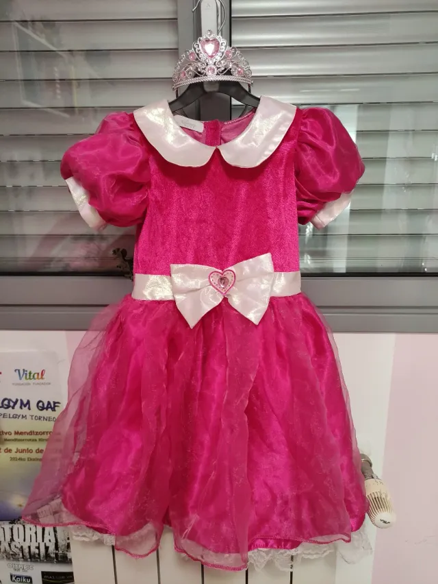 Disfraz Princesa 4 años Rosa con corona