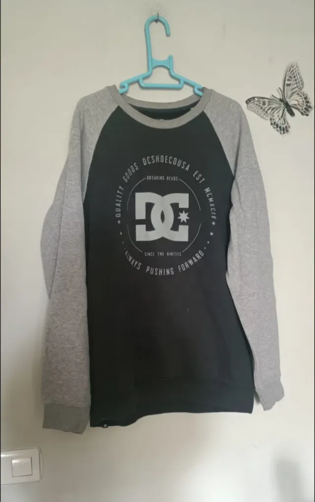 Sudadera DC Shoes Gris y Negra