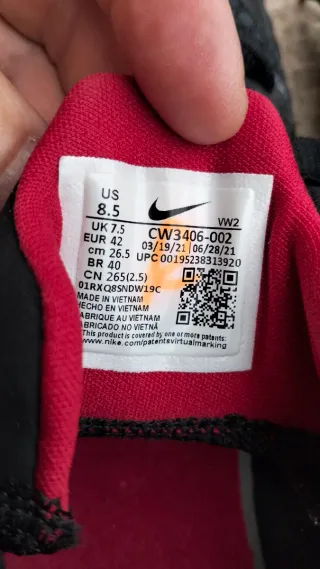 Zapatilla Nike Renew Elevate 2 Negra y Roja