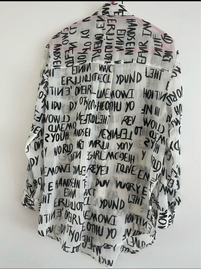 Camisa estampada manga larga