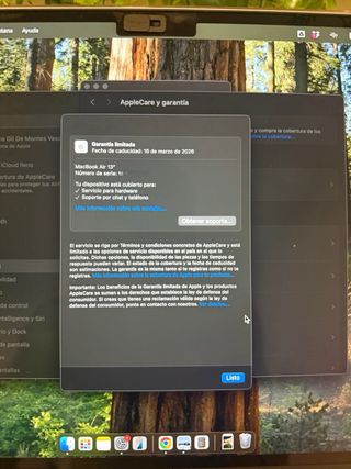 MacBook Air M3 – 16GB / 512GB – 2025. Como Nuevo