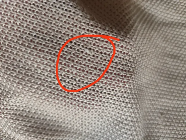 Jersey rejilla beige manga larga