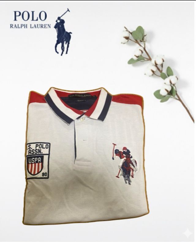 Polo U.S. Polo Assn. Blanco Vintage Bicolor