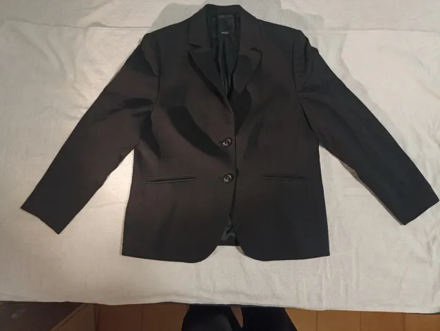 Blazer negro mujer dos botones