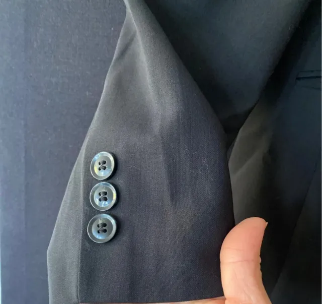 Blazer negro mujer dos botones