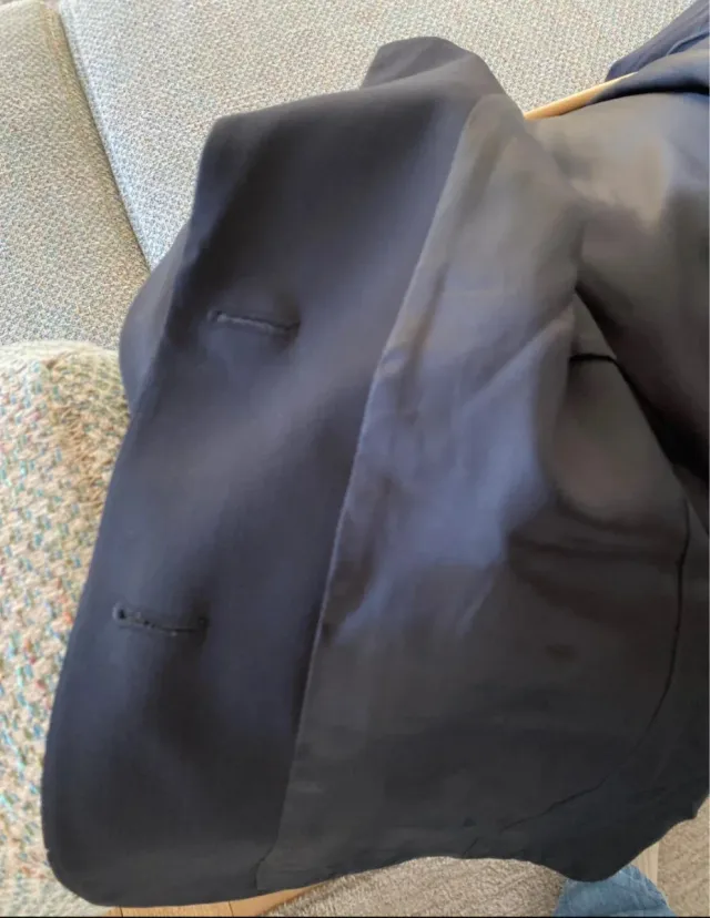 Blazer negro mujer dos botones