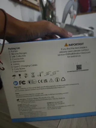 Sacaleches Eléctrico Doble Bellababy Nuevo