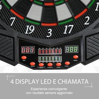 Bersaglio Elettronico Digitale con 12 Freccette