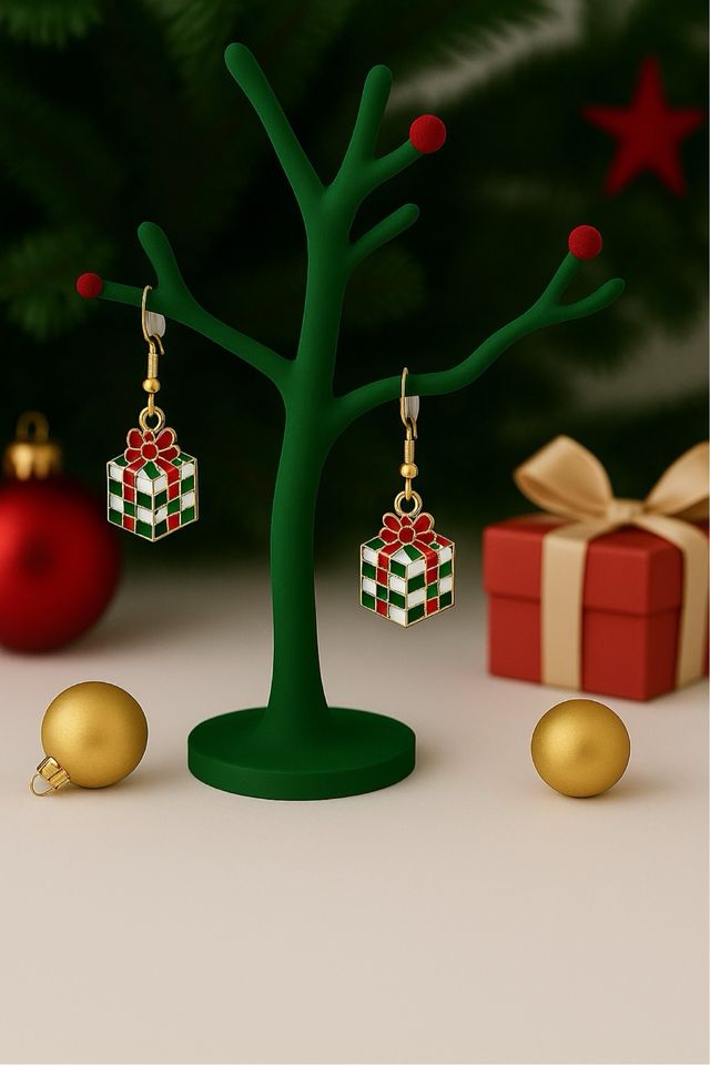 Pendientes Navideños Reno