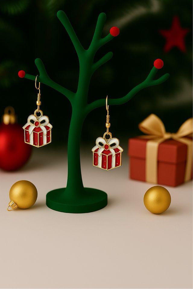 Pendientes Navideños Reno