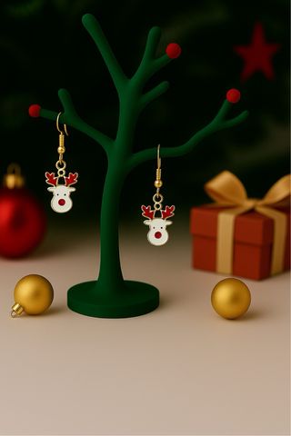 Pendientes Navideños Reno
