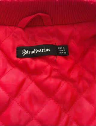Chaqueta Bomber Roja Stradivarius
