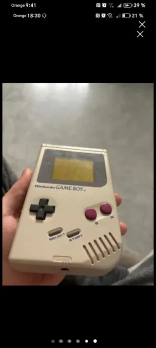 Nintendo Game Boy Beige/Gris con Pokémon