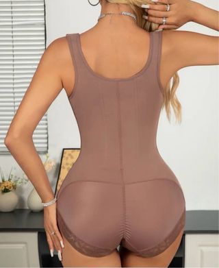 Faja Alta Compresión Control Abdomen Beige