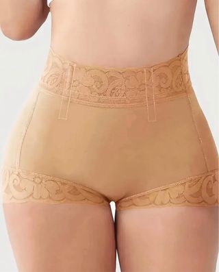 Faja Alta Compresión Control Abdomen Beige