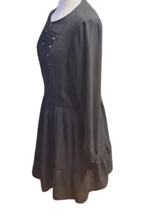 Vestido gótico victoriano corte militar