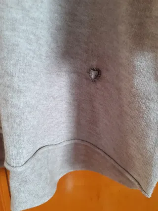 Jersey punto beige mangas acampanadas