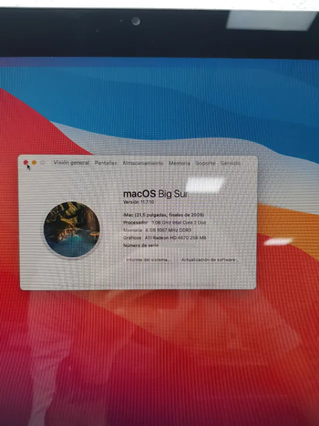 iMac 21,5 A1311 2009 Prata