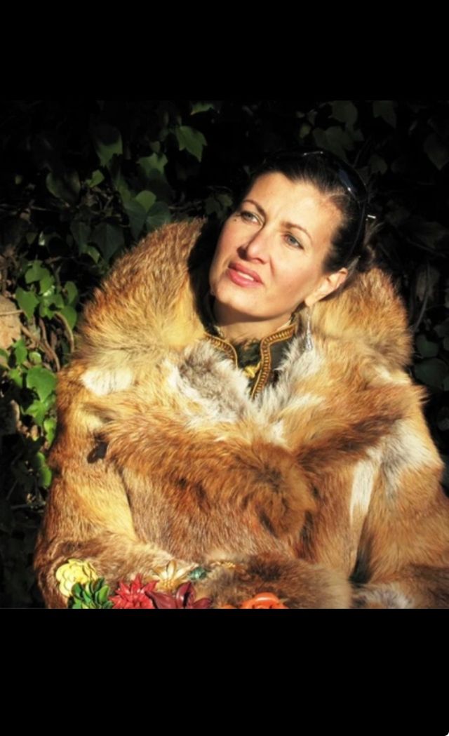 Abrigo de piel moderno