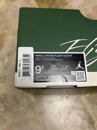 Jordan Flight Court Rosse Tg 41