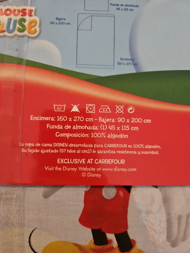 Juego Sábanas Disney Mickey Mouse Clubhouse