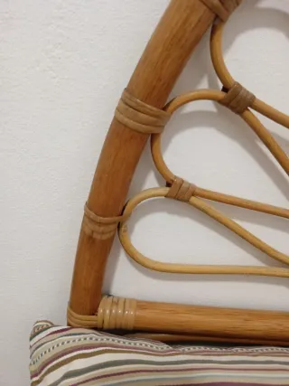 Cabecero de Bambú Estilo Abanico