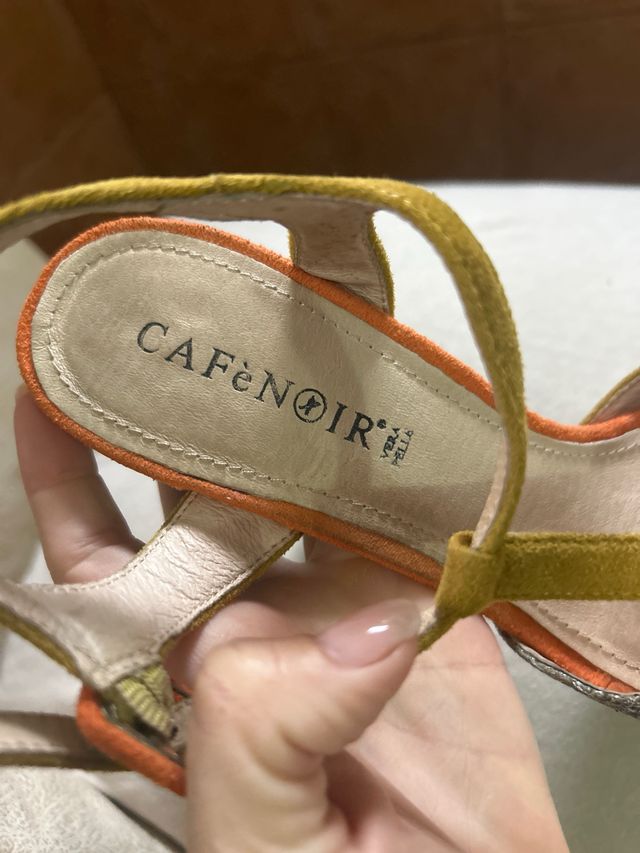 Tacones de plataforma multicolor