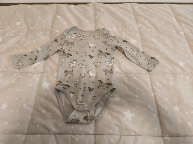 Lote 5 bodys manga larga bebé