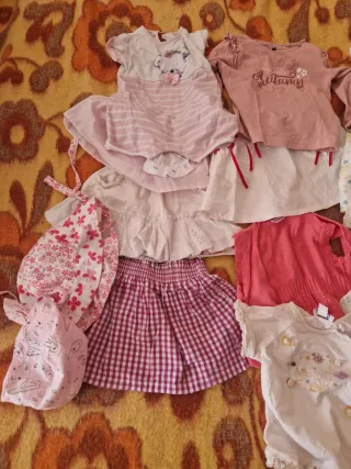 Lotto vestiti bimba 50 pezzi da 1 a 18 mesi