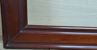 Antiguo marco Isabelino de caoba, siglo XIX