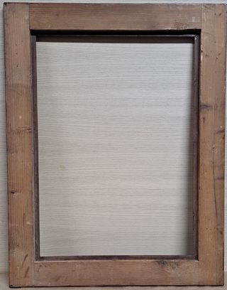 Antiguo marco Isabelino de caoba, siglo XIX