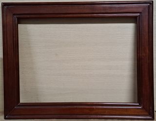 Antiguo marco Isabelino de caoba, siglo XIX