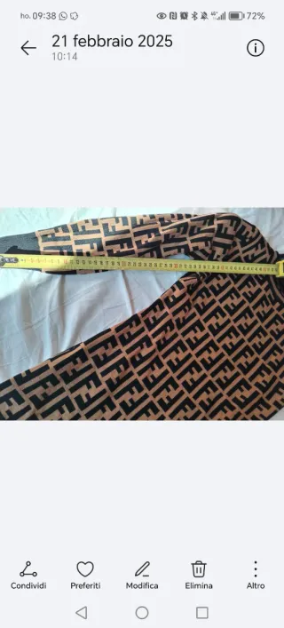 Vestito Fendi fantasia FF taglia XS