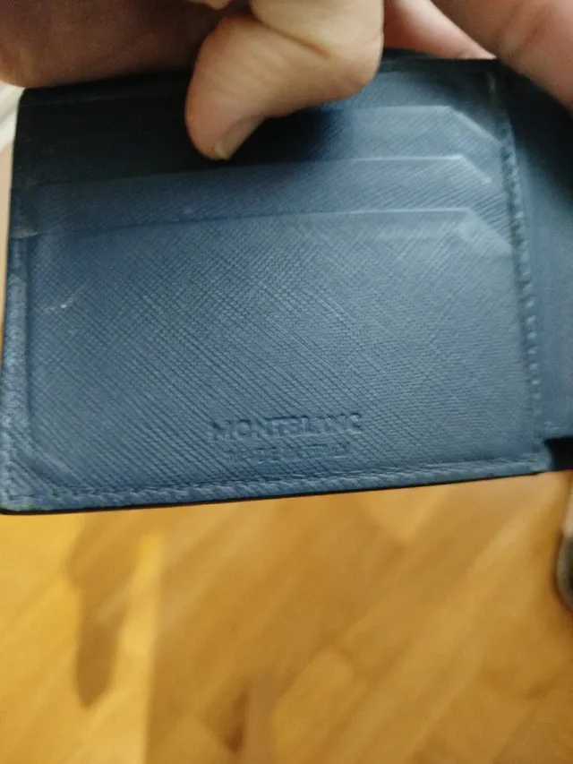 Cartera Montblanc Negra y Azul