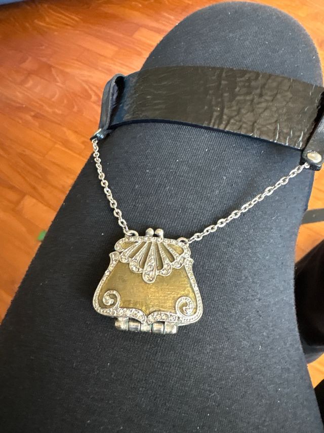 Cintura donna nera con ciondolo