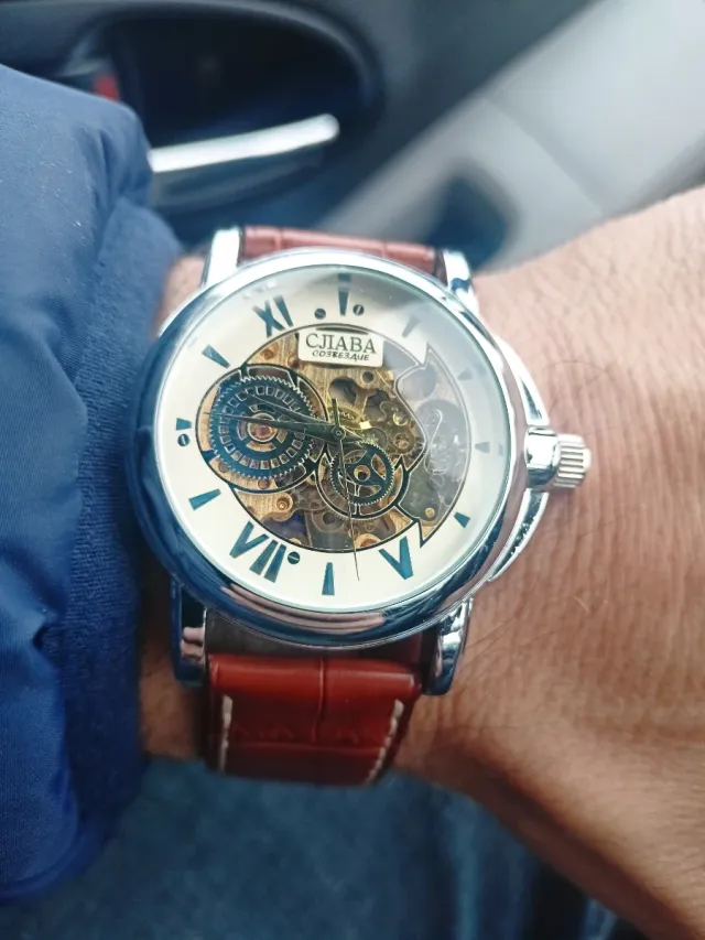 Reloj Ruso Slava Automático Esqueleton 21 joyas