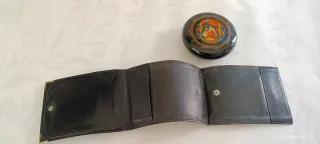 Portafogli vintage in pelle morbida