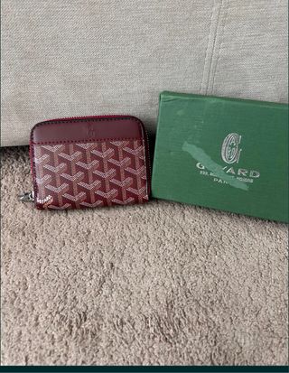 Porta moedas Goyard vermelho