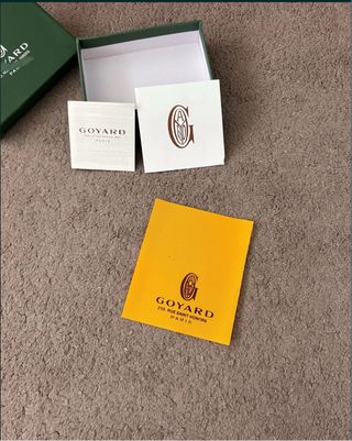 Porta moedas Goyard vermelho