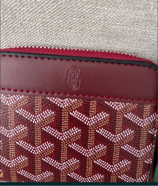 Porta moedas Goyard vermelho