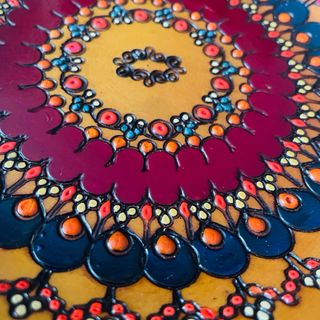 Piatti decorativi ucraini in legno tornito