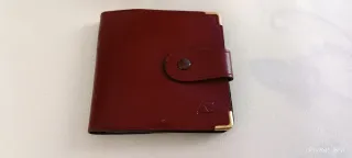 Porta assegni vintage in pelle