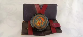 Porta assegni vintage in pelle