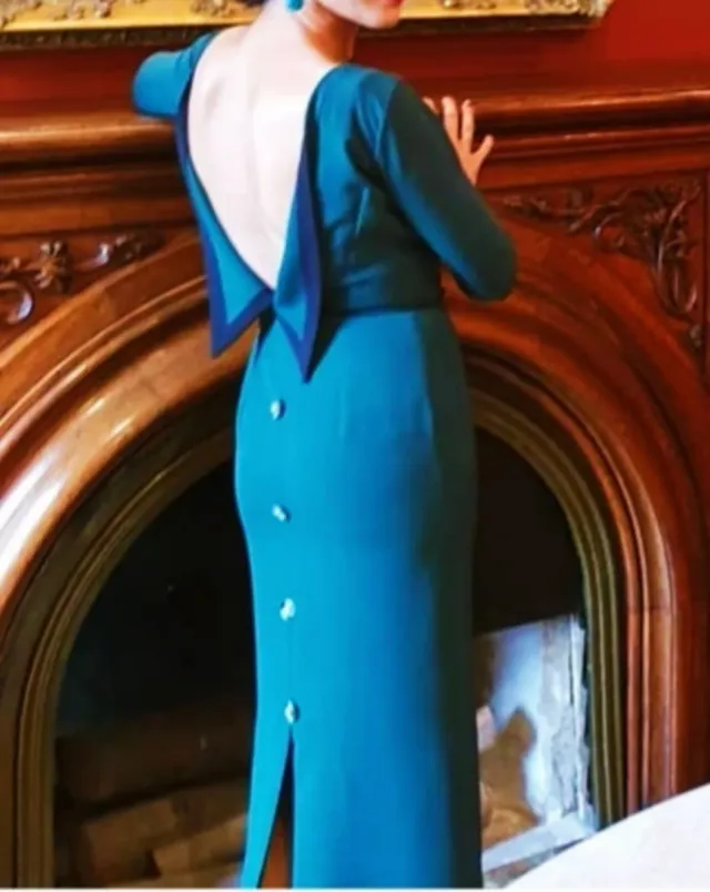 Vestido Cherubina Talla 34 Verde