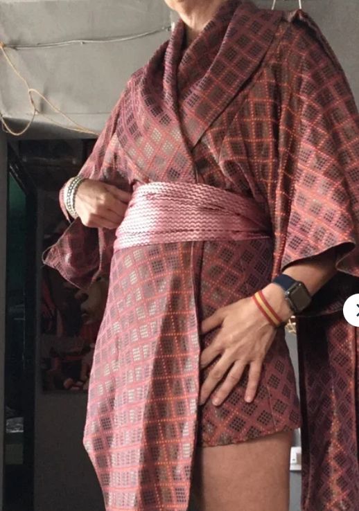 Kimono fiesta italiano seda