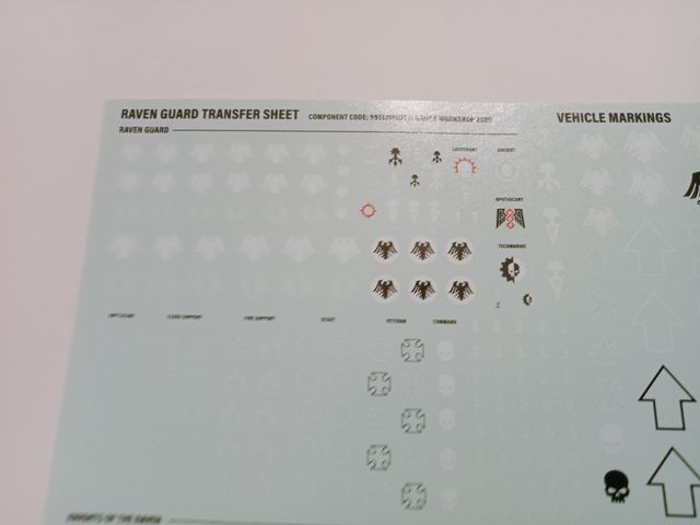 1 Raven Guard Transfer Space Marines Warhammer 40k